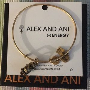 Alex and ani gold owl